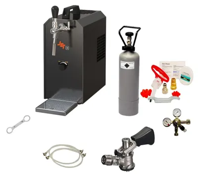 Produktbild von Zapfanlage JET 30 Komplett-Set Bierkoffer Trockenkühler 1-leitig bis 35 l/h mit Reinigungsset und CO2