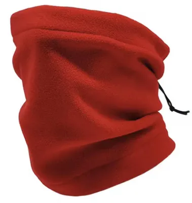 Immagine prodotto di Maglione a collo alto in pile rosso - Scaldacollo in pile - Sciarpa in pile rossa - Maglione a collo alto - Sciarpa - Rosso - Tessuto in pile - CHPN
