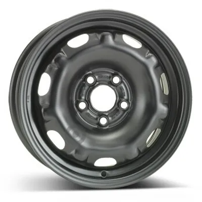 Productafbeelding van 14-inch stalen velg ALCAR, 14" x 6", 5x100 boutgaten, ET37, 57.00mm naafdiameter, zwarte velg