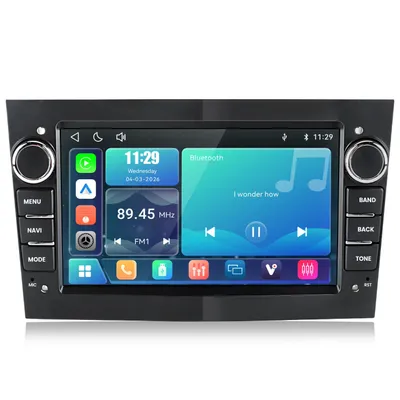 Image de Autoradio LINUX 7" (Gris) pour Opel Corsa D / Astra H / Zafira B / Meriva / Vivaro – CarPlay et Android Auto sans fil, compatible caméra