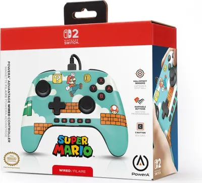 Zdjęcie produktu dla PowerA Advantage, Gamepad, Nintendo Switch 2, D-pad, Przycisk Home, Analogowa/Cyfrowa, Przewodowa, USB