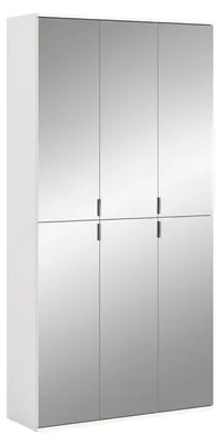 Produktbild von Flurschrank schmal mit Spiegeltüren, Schuhschrank, Fächer