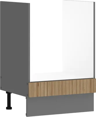 Produktbild von Küche AVA Eiche Artisan Herdschrank 60 cm Lamellenoptik Küchenzeile Einbauküche