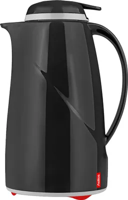 Produktbild von Helios Isolierkanne Wave Push 1,0 l schwarz mit Drucktaste, spülmaschinenfest