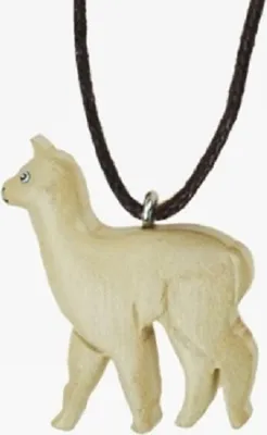 Produktbild von Cornelissen 1016414 Kette mit Holzanhänger Alpaka in weiß
