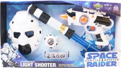 Produktbild von Großes Weltraumpistolen-Masken-Sound-Lichtschwert-Kriegsspielset