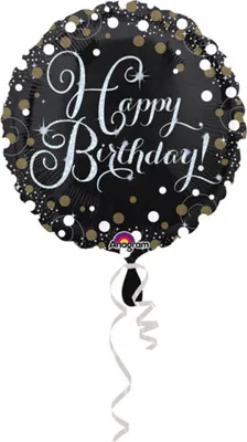 Immagine prodotto di amscan® 3406201 Folienballon Sparkling Birthday -Ø 45 cm