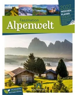 Obrázok produktu pre Fascinujúci svet Álp – týždenný plánovač – kalendár 2027