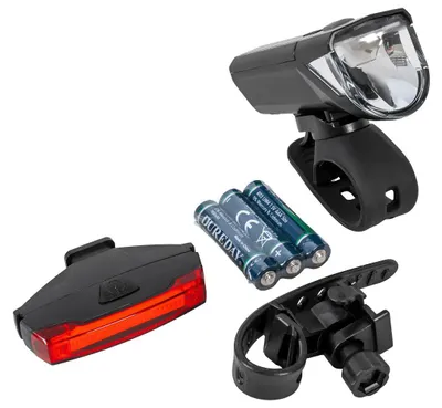 Produktbild von PROFEX 92618 Super Vision Fahrradlichtset (vorne und hinten), batteriebetrieben