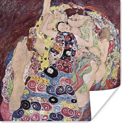 Produktbild von MuchoWow® Poster Die Jungfrau - Gustav Klimt 50x50 cm - Wohnzimmerdekoration