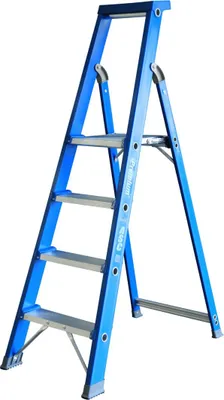 Produktbild von ASC Premium- Stufenstehleiter BT-4 einseitig 4 Stufen mit 3,00m Arbeitshöhe