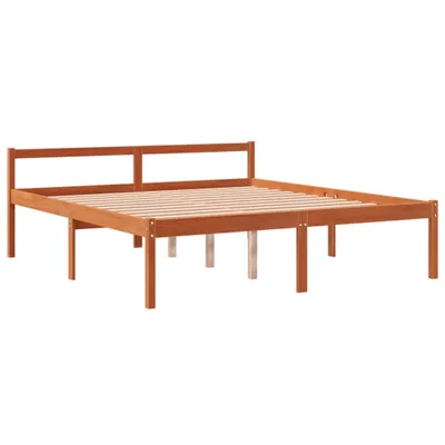 Produktbild von Seniorenbett Wachsbraun 160x200 cm Massivholz Kiefer