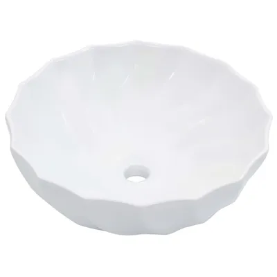 Zdjęcie produktu dla vidaXL Umywalka 46 x 17 cm ceramiczna biała