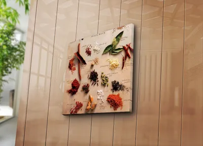 Image de Wallity, 4545AO- HRZ5305, Multicolore, Tableaux sur toile, 45 x 45 cm, toile 100 % daim