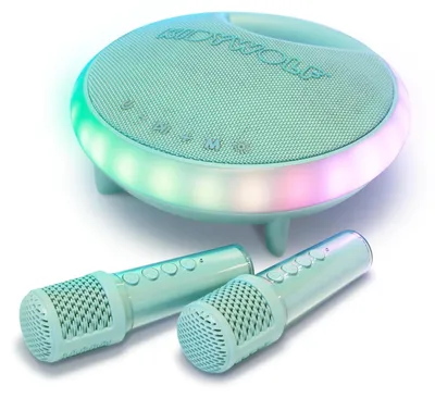 Zdjęcie produktu dla Zestaw karaoke dla dzieci - Bluetooth - 2 mikrofony - Od 5 lat - Przenośny