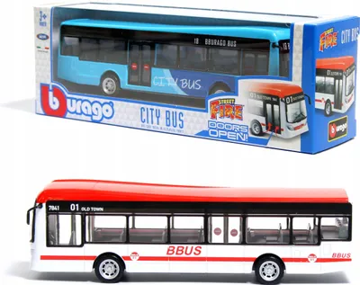 Zdjęcie produktu dla Autobus miejski DWA KOLORY 1:43 Bburago 18-32102