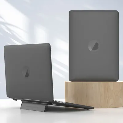 Produktbild von Frosted Schutzhülle für Apple Macbook Air 15,3 (A2941) 2023, Farbe:Schwarz