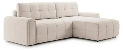 Produktbild von Selsey Simolla – Ecksofa mit Schlaffunktion und Bettkasten, rechts, Chenille, Creme