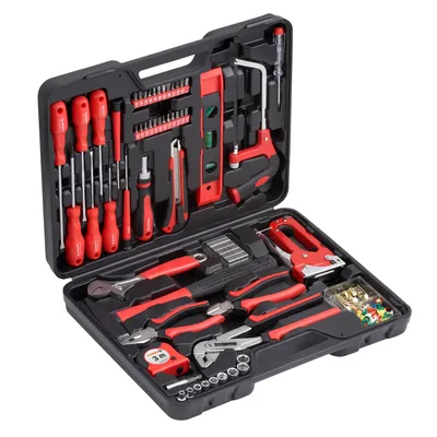 Produktbild von Meister Werkzeugkoffer 60-teilig Werkzeug Set für Haushalt Werkstatt Reparatur