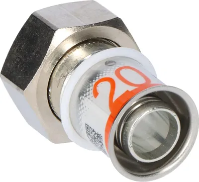 Zdjęcie produktu dla Uponor Verschraubung S-Press PLUS aus Messing, verzinnt 20mmx3/4 IG
