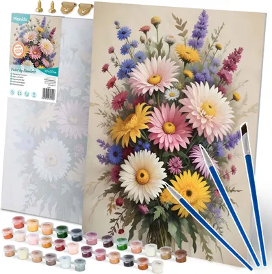 Image de Peinture par numéros 40x50 cm Massido Flowers