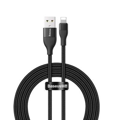 Produktbild von Baseus KB2V1181BK, 1 m, Lightning, USB A + USB C, Männlich, Männlich, Schwarz