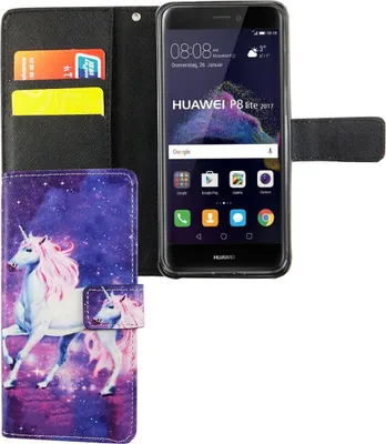 Produktbild von Handyhülle Tasche für Handy Huawei P8 Lite 2017 Einhorn Magic