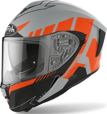 Zdjęcie produktu dla Kask Airoh Spark Rise (szary/pomarańczowy, S (55/56))