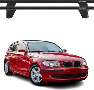 Produktbild von Menabo Dachträger für BMW 1er E87 E81 2004-2011 75kg Schwarz Alu 2x