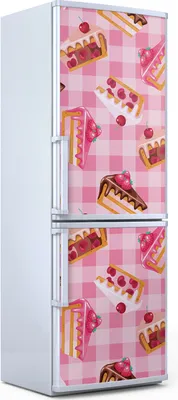 Produktbild von Magnete Dekorative - 70 cm x 190 cm - Küche - Magnetmatte Kühlschrankmagnete - Torten Mit Kirsche Und Erdbeere