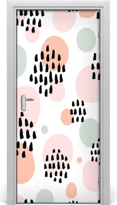 Produktbild von Tulup Türaufkleber 95x205 cm Dekorative Aufkleber Selbstklebend Wasserdichte Tapete Abnehmbar Schlafzimmer Wohnzimmer Wohnkultur - abstrakt