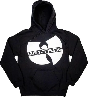 Obrázok produktu pre Wu-Tang Clan - Mikina s kapucňou na zakrytie loga pre mužov/dámy uni RO10809 (S) (Black)