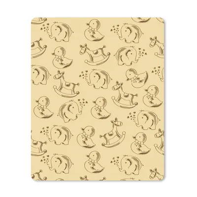 Produktbild von MuchoWow® Mauspad Mousepad Spielzeug - Tiere - Schaukelpferd - Muster 30x40 cm - Mousepads - Maus Mat - Pad - Mausunterlage - Mausmatten