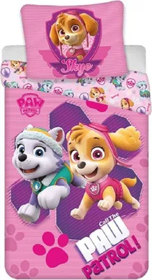 Produktbild von Paw Patrol Bettbezug Skye und Everest Pink 140 x 200 cm - 65 x 65 cm