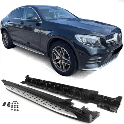 Produktbild von Trittstufen für Mercedes GLC Coupe C253 ab 2016-2022 Alu Flankenschutz