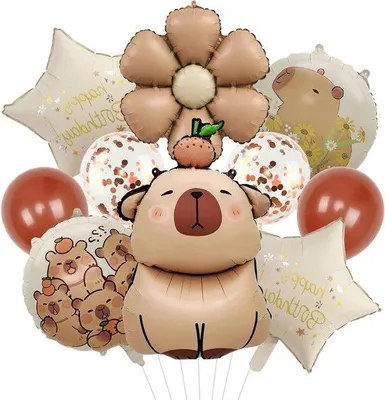 Image de Lot de ballons d'anniversaire avec des ballons en aluminium à motifs floraux