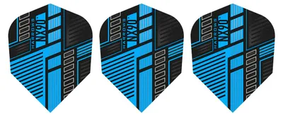 Produktbild von Harrows - Dart Flights "NX90", Federn 3er-Pack PP4721 (Einheitsgröße) (Blau)