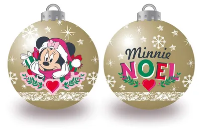 10 Disney-Minnie Kerstballen, 6 cm, Kunststoff, Weihnachten