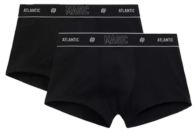 Produktbild von Boxershorts 2-Pack Atlantic klassische Baumwolle schwarz XL