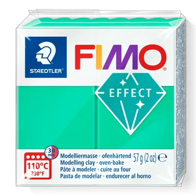 Image de Pâte à modeler FIMO soft vert transp