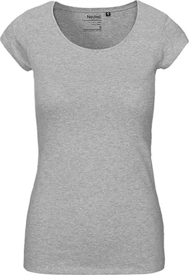 Immagine prodotto di Neutral O81010 | Maglietta a girocollo da donna / 100% cotone equosolidale - Colore: Grigio Sportivo - Taglia: M