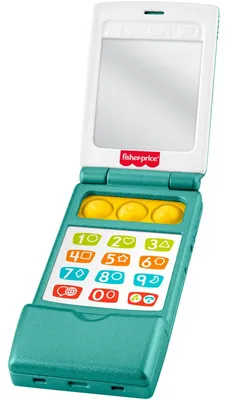 Produktbild von Fisher-Price Laugh & Learn Lernspaß-Klapphandy für Babys und Kleinkinder, musikalisches Aktivitätsspielzeug zum Lernen, mehrsprachige Version, 0,5 Jahr(e), Mit Ton, Batterien erforderlich, AAA, Papier, Mehrfarbig