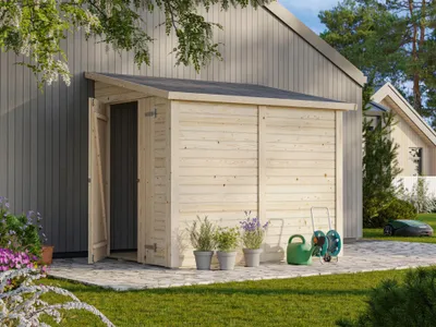 Produktbild von Gartenhaus Palmako Mia 3,6 m² inkl. Fußboden 244 x 178 cm natur