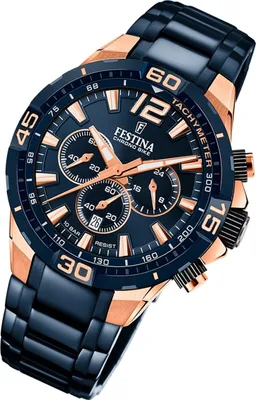 Produktbild von Festina Herren Uhr Chrono Bike F20524/1 Stahl Armbanduhr dunkelblau UF20524/1