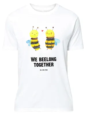 Produktbild von Mr. & Mrs. Panda Größe M T-Shirt Biene Verliebt - Weiß - Geschenk, mit Spruch, Shirt, Herren, Tshirt