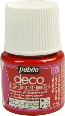 Immagine prodotto di Vernice acrilica opaca brillante - Rosso velluto - 45 ml