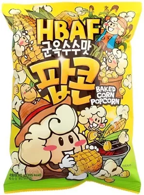 Immagine prodotto di Popcorn - 80 g - Snack coreani - Gusto di mais tostato - Uno spuntino sfizioso