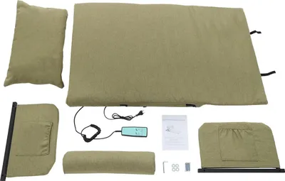 Image de Dossier de lit réglable, élévateur électrique, design durable, vert armée