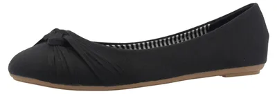 Produktbild von Fitters Footwear Ballerinas in Übergrößen Schwarz 2.514307 Amy Blk Baumwolle große Damenschuhe