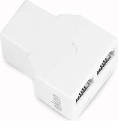 Zdjęcie produktu dla Ekon ECTELRJ11SPLIT1F2F, Rozdzielacz kabli, Biały, Męska/Żeńska, 1 szt., RJ-11, Blister